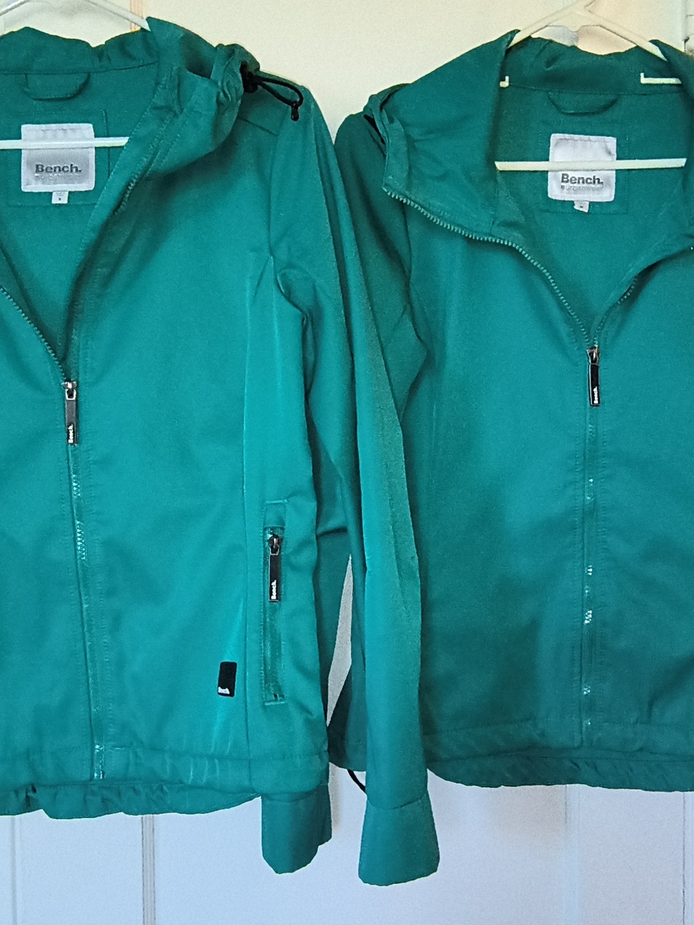 Bench Teal Green Zip-Up Hooded Jacket